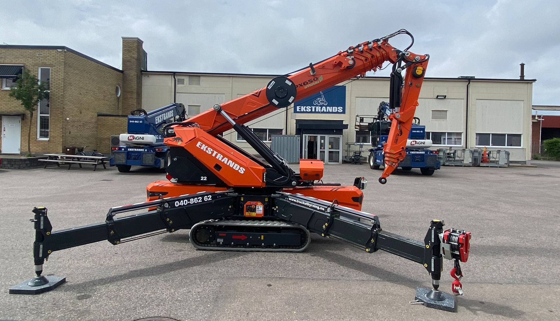 Jekko SPX650 minikran från Ekstrands – batteridriven och kompakt